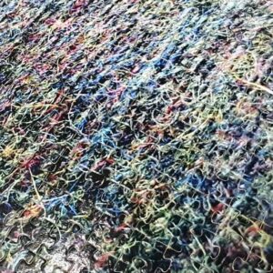 Multi Coloured Harris Wool Picture Jigsaw - handmade by Taobh Tuath Tweeds (view 2)