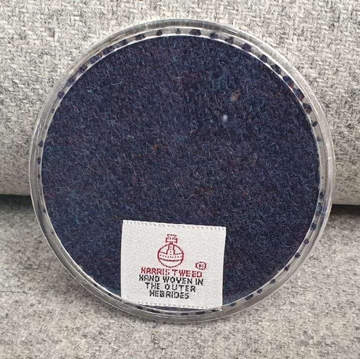 Speckled Navy Harris Tweed Coaster - Image 3