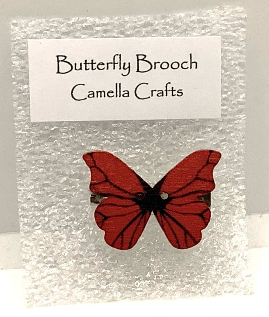 Butterfly Brooch 6 - handmade by Camella Crafts