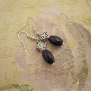 Purple Quartzite Celtic Drop Earrings by Indigo Berry