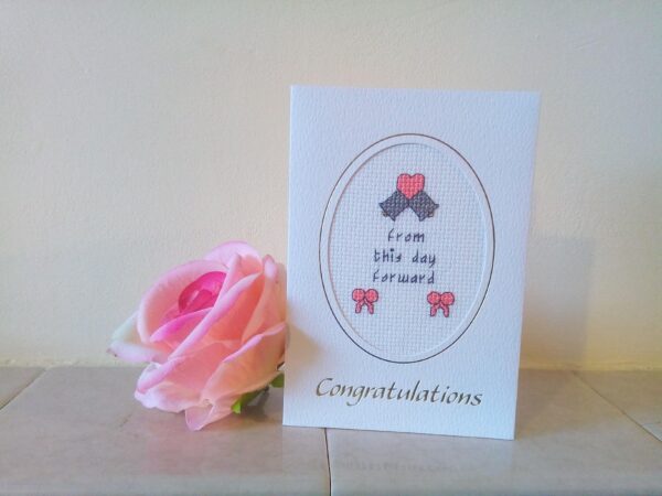 Bells and Bows Wedding Card