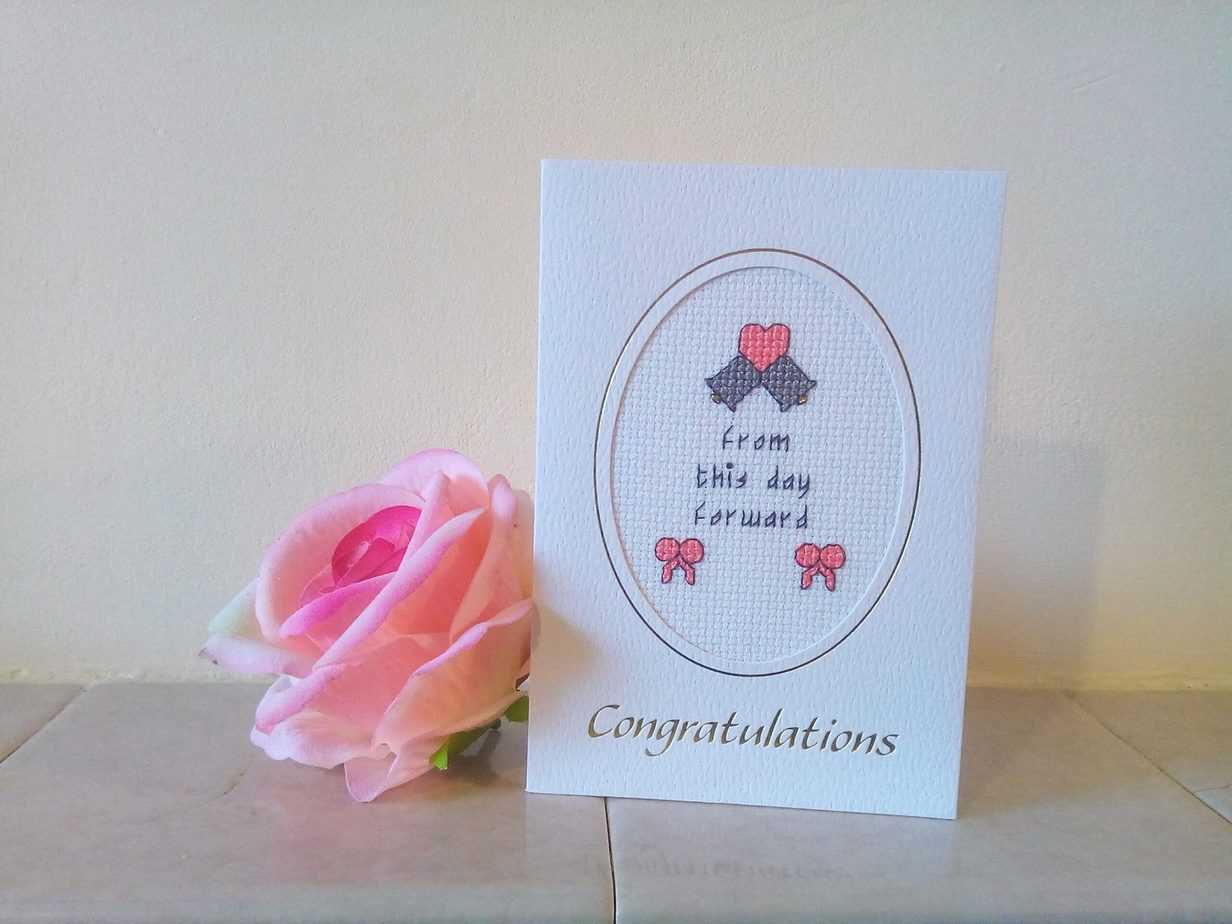 Bells and Bows Wedding Card - Image 1