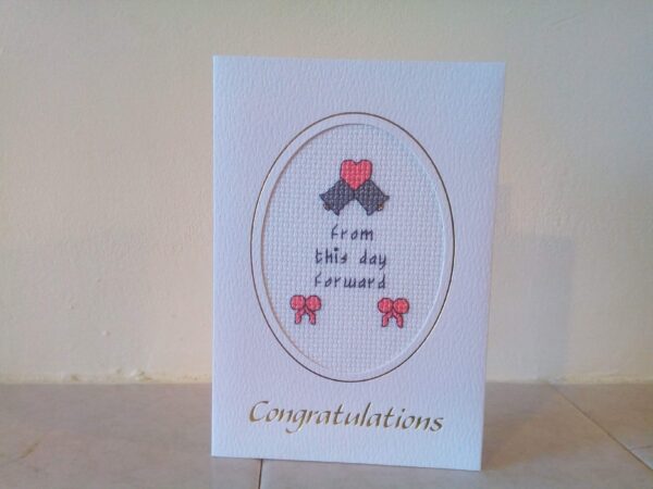 Bells and Bows Wedding Card