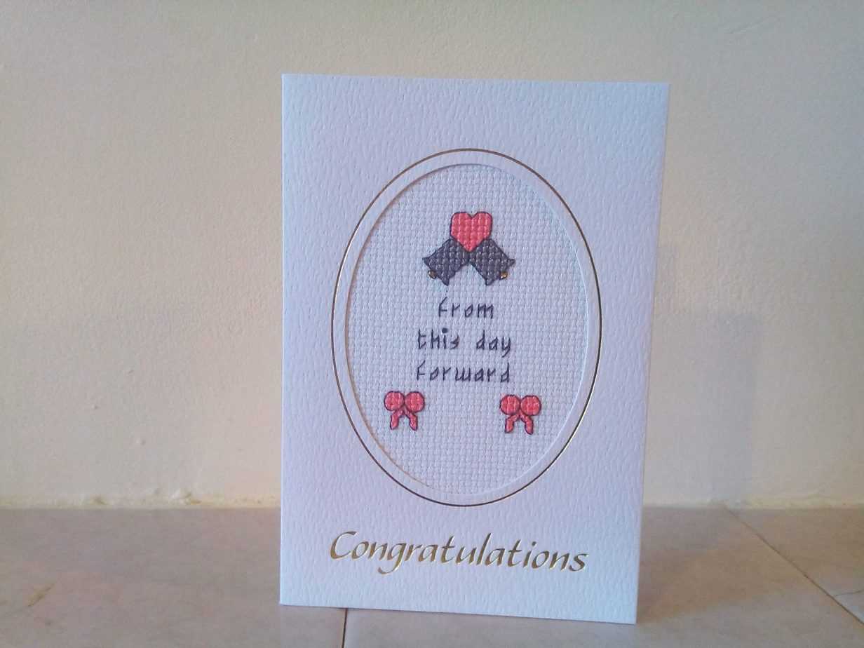 Bells and Bows Wedding Card - Image 2