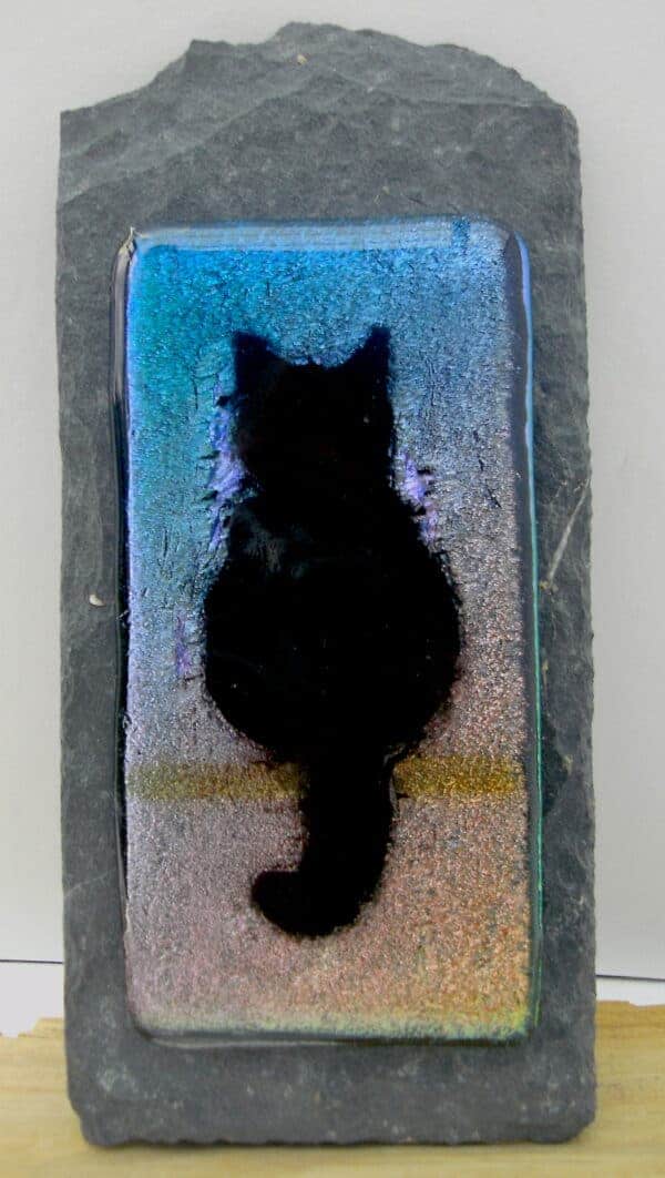 Cat in the window - handmade by Ruth Brough