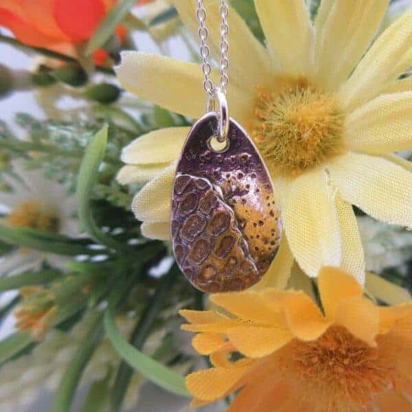 Handcrafted Silver Egg Pendant by Indigo Berry