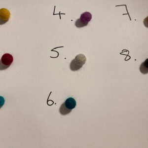 Felt ball hoop earrings - handmade by Crafting at No 8 (view 3)