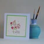 Mother’s Day Card – pink flower bouquet
