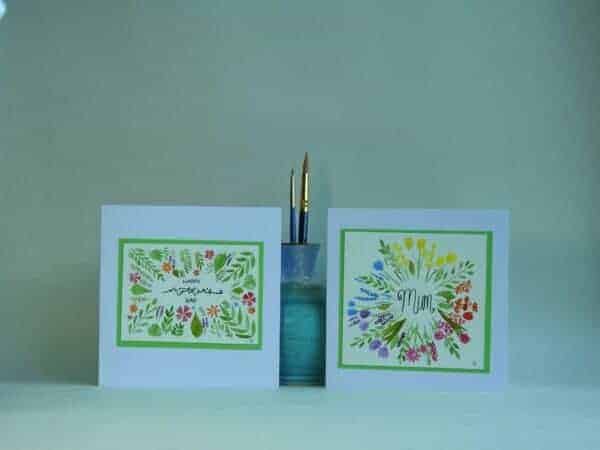 Mother's Day Card - floral - handmade by Karen Lambie Artist (view 4)