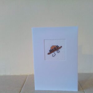 Easter bonnet greetings card - handmade by Christie Country Crafts (view 2)