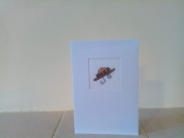 Easter bonnet greetings card - handmade by Christie Country Crafts (view 2)