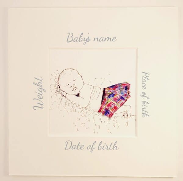 Scottish Baby Print (Personalised)