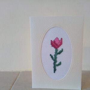 Rose Bud Greetings Card - handmade by Christie Country Crafts (view 4)