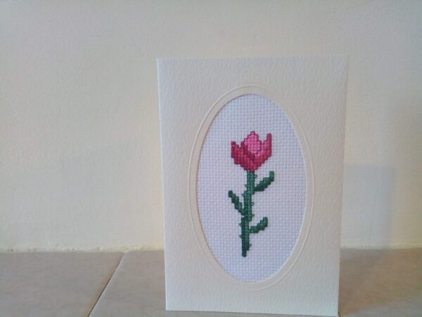 Rose Bud Greetings Card - handmade by Christie Country Crafts (view 4)
