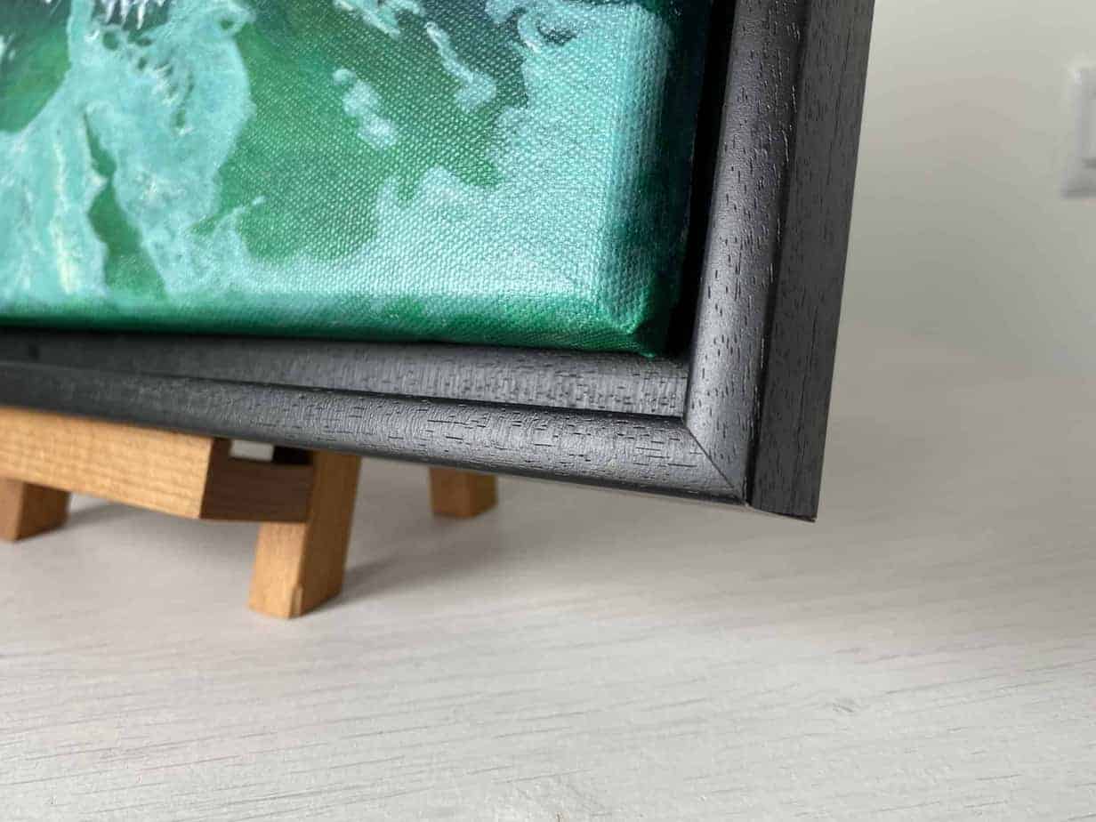 Dive into the green, Framed original painting - handmade by IonaImages (view 3)