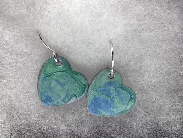 Hand Painted Earrings 6 - handmade by Camella Crafts (view 2)