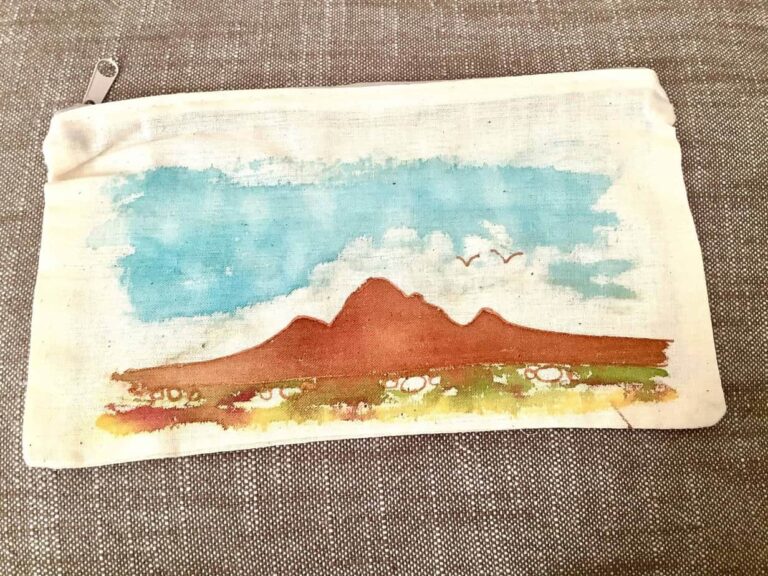 Hand Painted Pencil Case - handmade by Camella Crafts