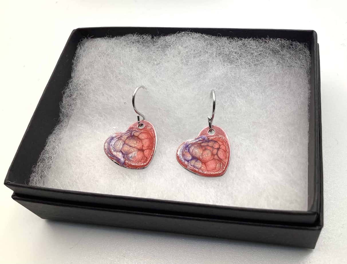 Hand Painted Earrings 2 - handmade by Camella Crafts