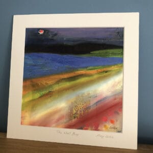 The West Bay. Print of original mixed media painting - handmade by Seaholly Studio (view 2)
