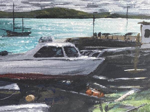 The boat park, Iona Original framed painting - handmade by IonaImages (view 6)
