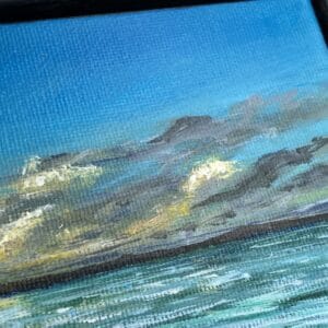 Sand eels bay,Iona Original framed painting - handmade by IonaImages (view 2)