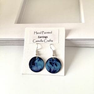 Hand Painted Earrings 3 - handmade by Camella Crafts (view 3)
