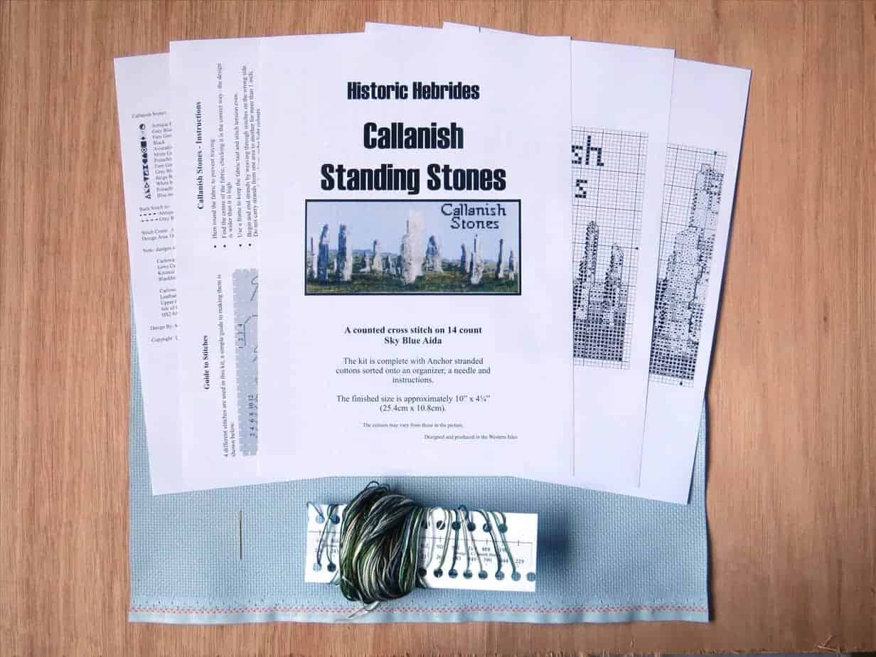Cross Stitch Kit - Callanish Stones - handmade by Carloway Cross Stitch (view 3)