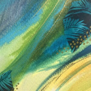 The crest of a wave. Abstract painting inspired by Luskentyre beach in Harris - handmade by Seaholly Studio (view 4)