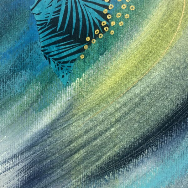 The crest of a wave. Abstract painting inspired by Luskentyre beach in Harris - handmade by Seaholly Studio (view 6)