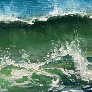 Hebridean waves, Original framed oil painting - handmade by IonaImages (view 6)