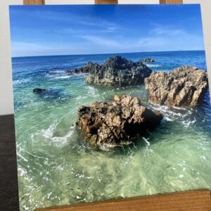 Iona square photo tile. Gentle surge, Iona - handmade by IonaImages (view 2)
