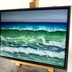 Hebridean waves, Original framed oil painting - handmade by IonaImages