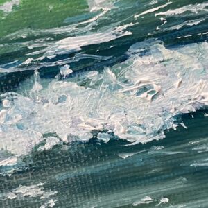 Hebridean waves, Original framed oil painting - handmade by IonaImages (view 5)