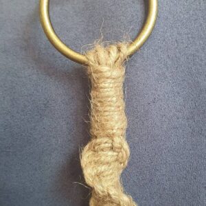Macrame Bottle Lights with beaded detailing - handmade by mac-RUM-e (view 7)