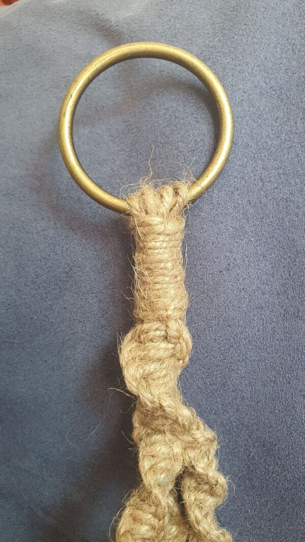 Macrame Bottle Lights with beaded detailing - handmade by mac-RUM-e (view 7)