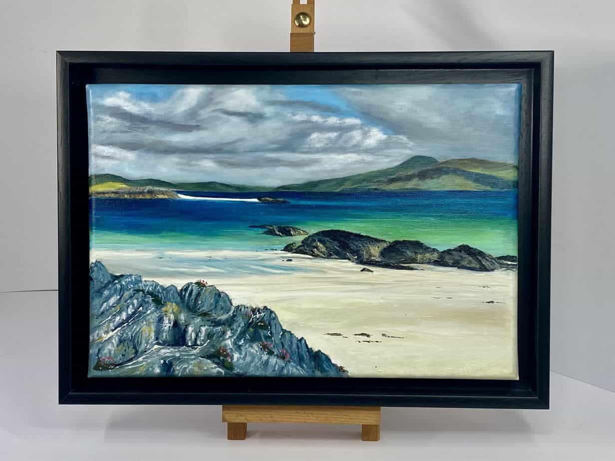 Summer, Iona , Framed original oil painting - handmade by IonaImages