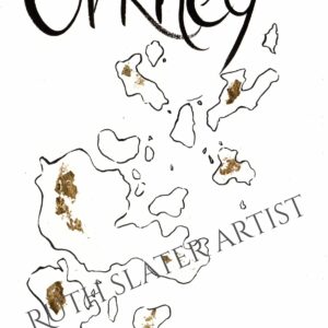 Orkney Isles with Gold Leaf