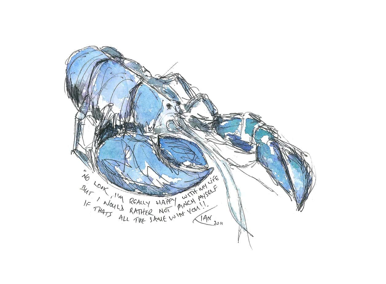 Lobster Print - handmade by Ian Williams Artist
