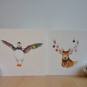 Christmas Card Pack - Stag - 6 cards - Image 3