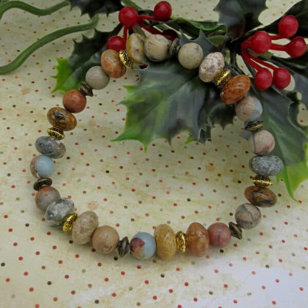 Gemstone Bracelet, with Jasper