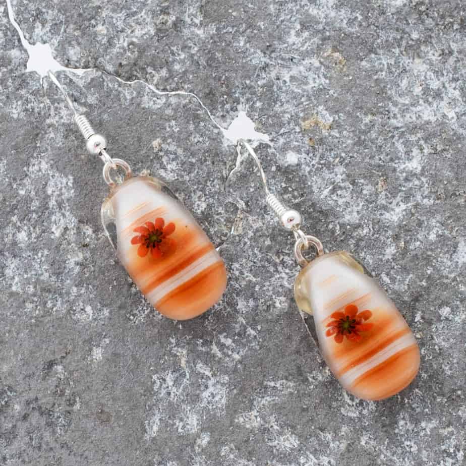 Fused glass earrings - Image 2