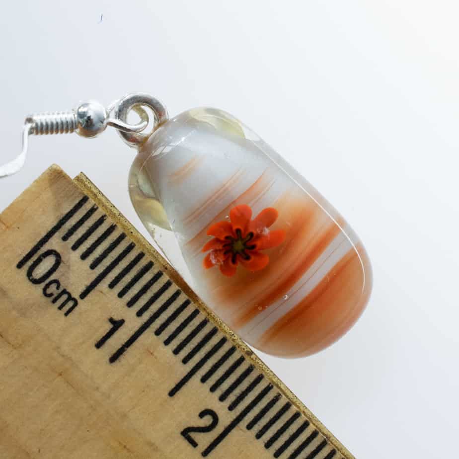 Fused glass earrings - Image 3