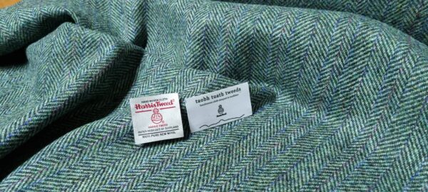 Harris Tweed - Multi Herringbone - handmade by Taobh Tuath Tweeds