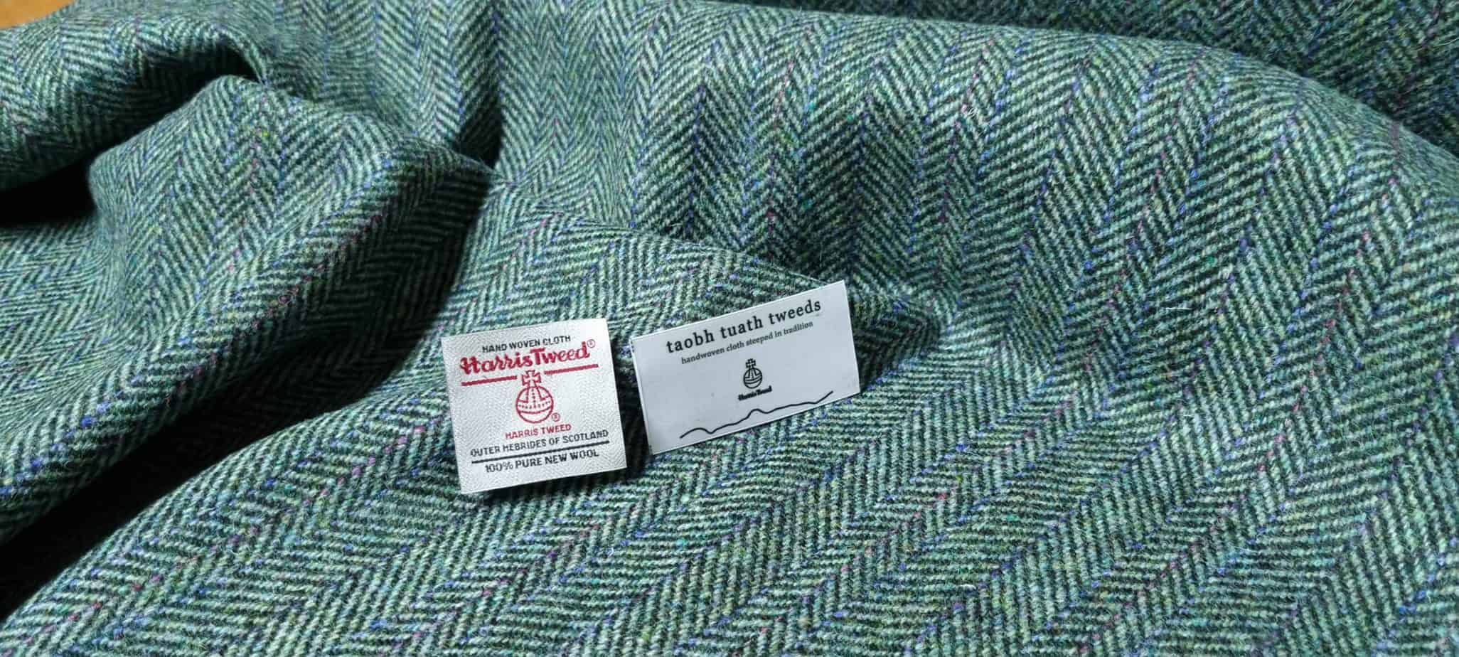 Harris Tweed - Multi Herringbone - handmade by Taobh Tuath Tweeds