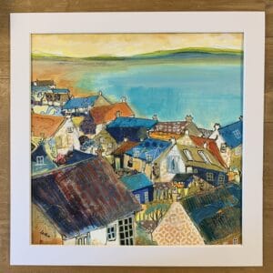 Cullen view. Original mounted painting