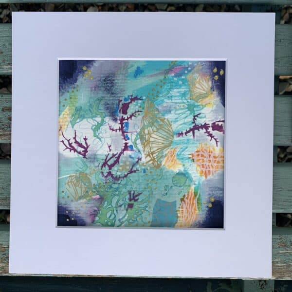 The Sea Mounted Abstract Painting