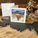 Christmas Highland Cow Christmas card