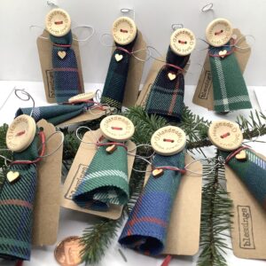 Tartan Angel Decoration - Image 2