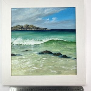 Calva wave, Iona. Framed original oil painting - handmade by IonaImages (view 3)