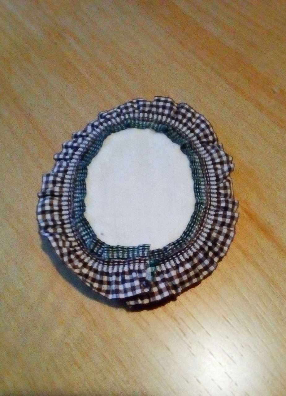 Celtic Cross mini wall art hoop - handmade by Christie Country Crafts (view 3)
